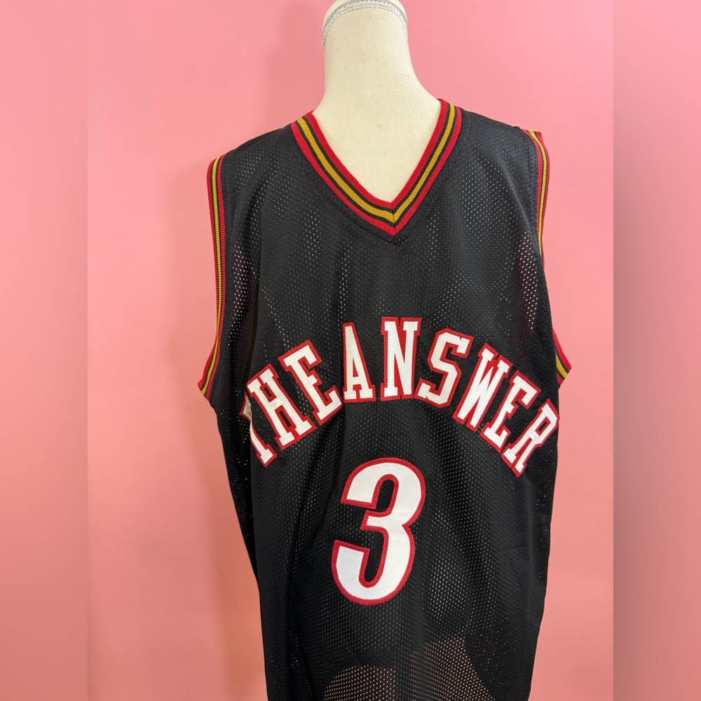 Allen Iverson Black 'The Answer' Basketball Jersey